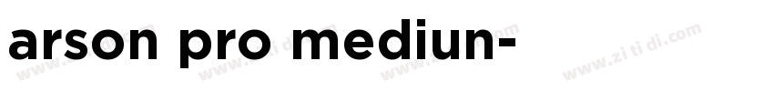 arson pro mediun字体转换